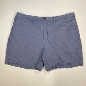Polo Ralph Lauren‎ Mens Blue White Houndstooth Stretch Classic Fit Shorts 42